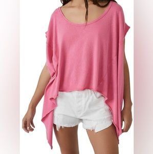 We the free angel tee pink